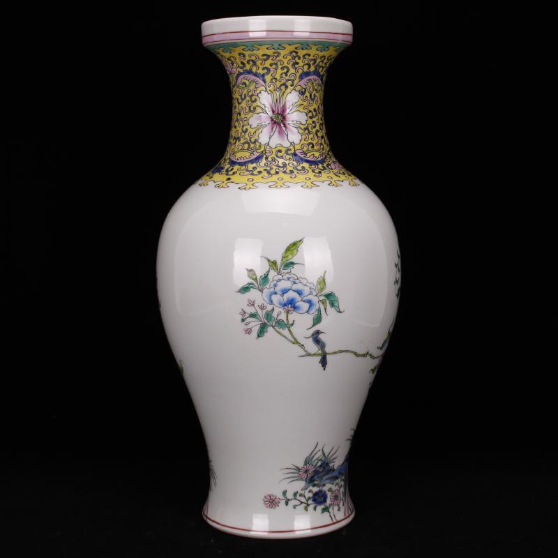 Jingdezhen imitation of the qing emperor kangxi style antique Chinese antique vase household decoration as old goods ceramics penjing collection