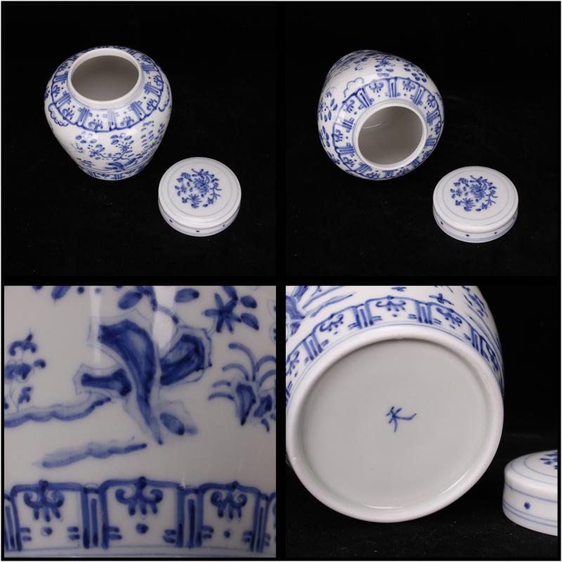 Jingdezhen hand - made kirin dragon grain day word wind canister caddy fixings antique ceramic tea set, tea is tea storage storehouse