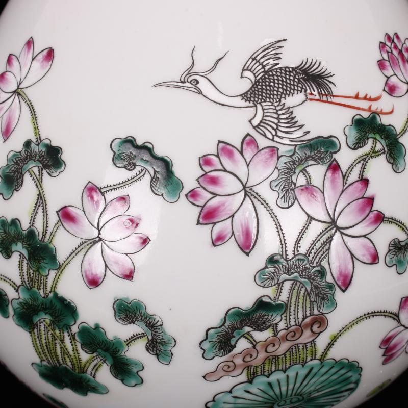 Jingdezhen imitation model of the reign of emperor kangxi enamel vase vintage Chinese style household furnishing articles antique antique collection