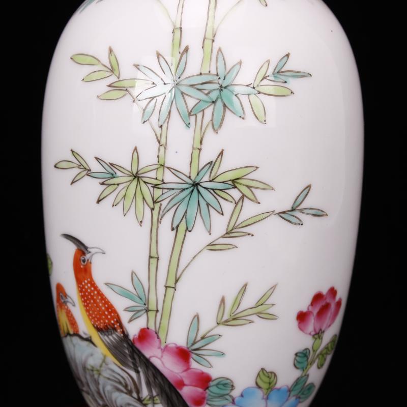 Jingdezhen imitation antique checking yongzheng com.lowagie.text.paragraph throwing hand draw pastel trace of gold floret bottle handicraft furnishing articles