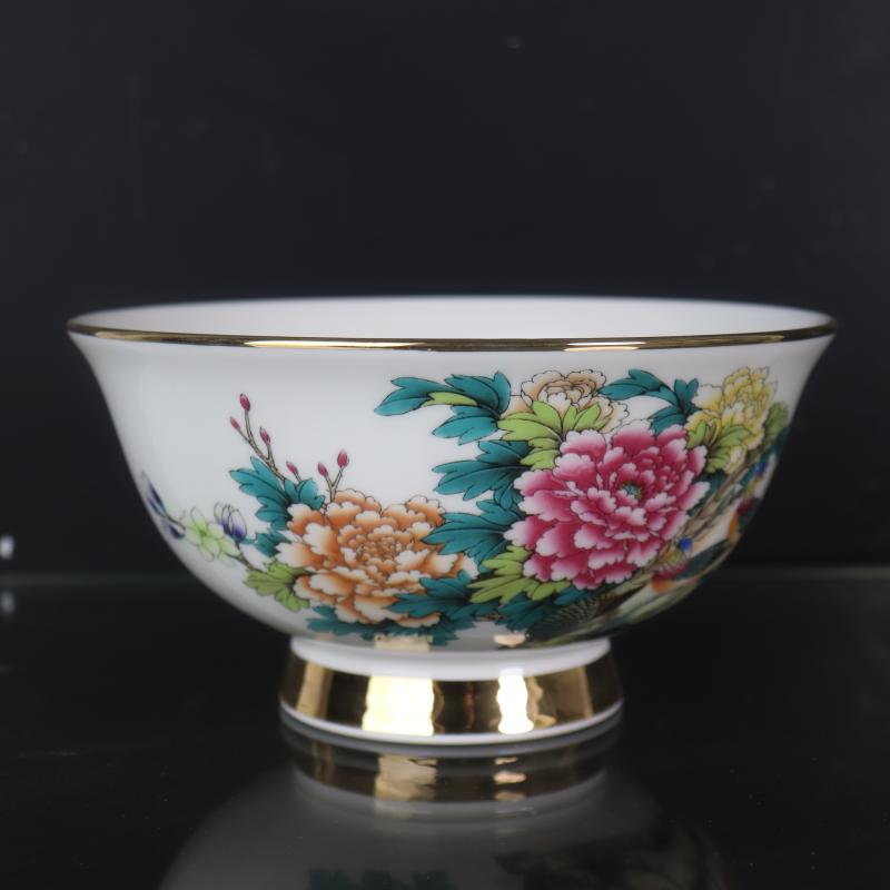 Antique crafts porcelain com.lowagie.text.paragraph 6 inch the qing qianlong fuels the pastel rainbow such use household decorative pattern Chinese penjing collection