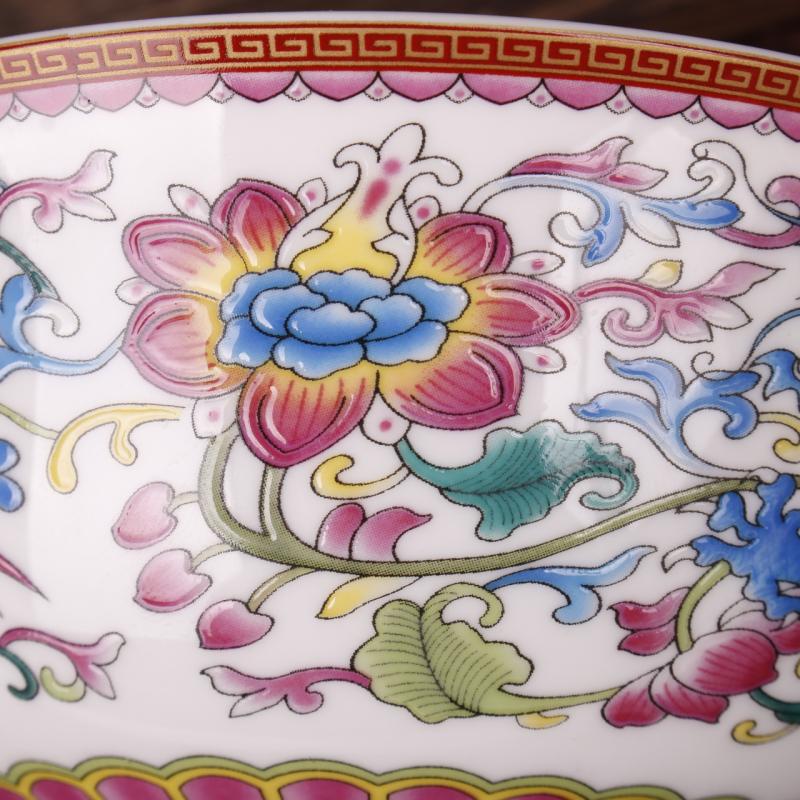 Jingdezhen imitation qianlong stays in longfeng birds and flowers, exquisite decorative bowls archaize handicrafts rich ancient frame furnishing articles