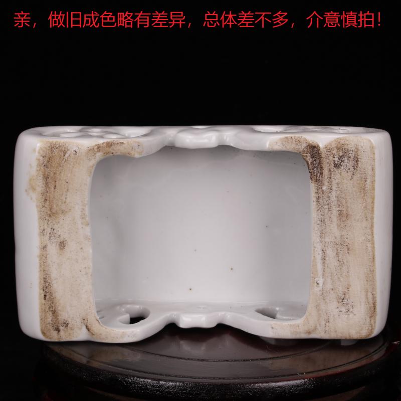 Jingdezhen archaize do old porcelain enamel hand pillow porcelain pillow paperweight basin base imitation collectables - autograph antique ceramic furnishing articles