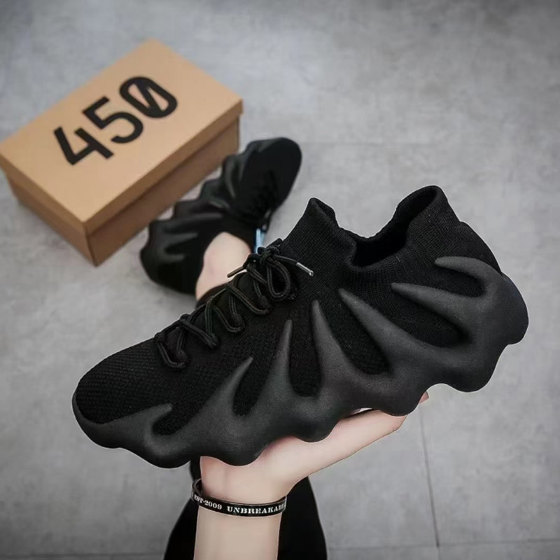Spring and Autumn New Style Octopus Coconut Shoes Breathable Sneakers for Women Casual Trendy Soft-Soled Flame Sock Shoes Fashion