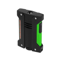 European direct mail S T Dupont French Dupont DEFI challenge series black with green trigger windproof lighter