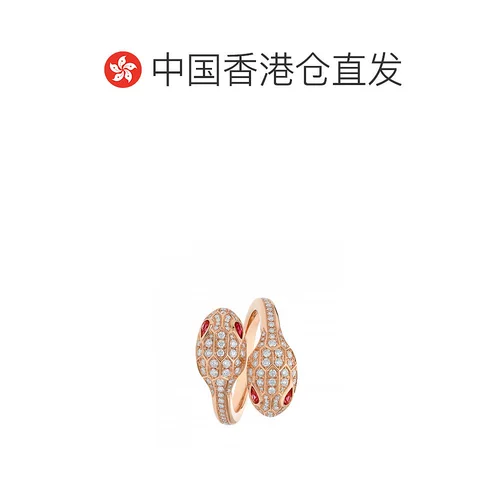 [99 Новый неиспользованный] Гонконгская прямая почтовая почта Bvlgari Ms. Bulgari Golden Snake Shadow Ring