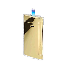 European direct mail S T Dupont France all pence SLIM7 series golden metal inflatable windproof lighter