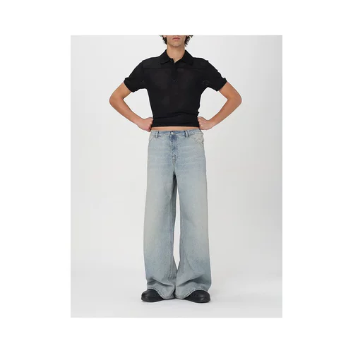 Гонконг прямая почтовая почта Men Courrèges Polo рубашка 124JPO025JS0069