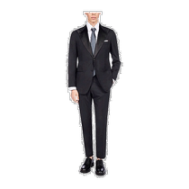 Hong Kong direct mail Kiton mens formal single-breasted suit two-piece suit