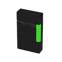 European direct mail S T Dupont French Dupont LE GRAND series black mixed green double flame lighter