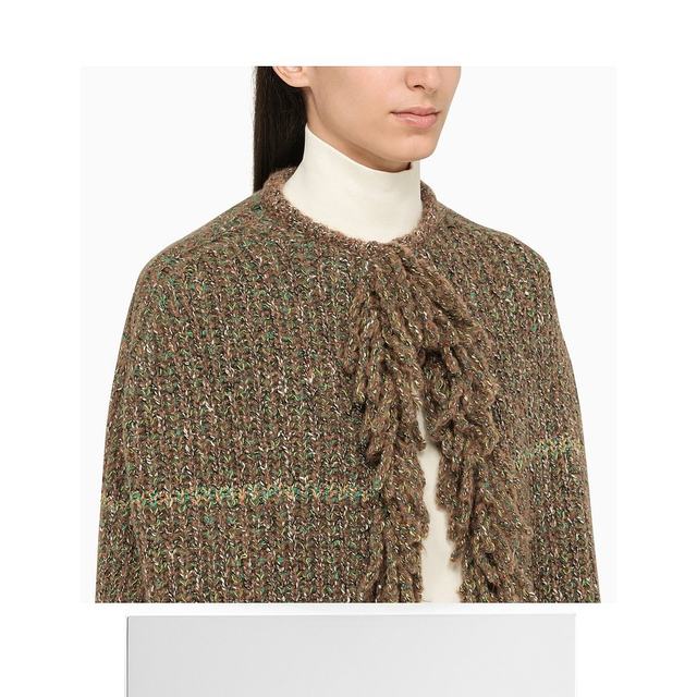 ຈົດໝາຍໂດຍກົງຂອງຮົງກົງ StellaMcCartney tweed knitted cape coat 6K05203S2426