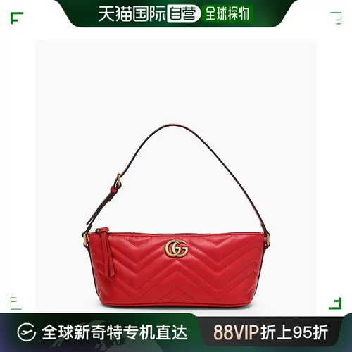 Гонконг Прямая почтовая почта Gucci GG Marmont Red Mall Sken Sack Single