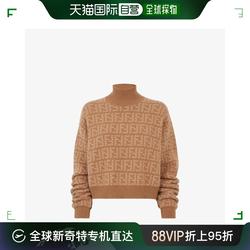 ໄປສະນີເອີຣົບໂດຍກົງ FENDI / Fendi pullover ສີນ້ໍາຕານ cashmere pullover