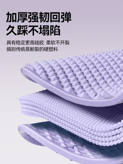 Acupressure Mat Ultra-Slow Jogging Soft Silicone Foot Massage Pad Indoor Standing Mat for Foot Reflexology and Weight Loss