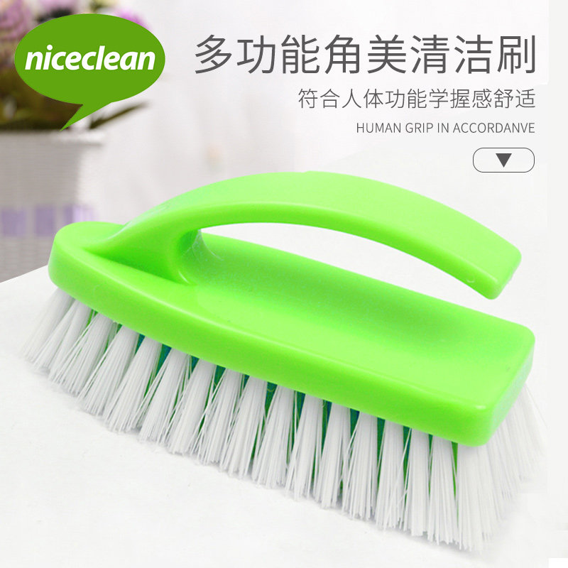 Multi-purpose cleaning window gap powder room bathroom tile bristles bathtub kitchen corner floor scrub artifact