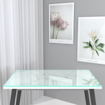 Dining table Tempered glass high temperature resistant household rectangular mm custom coffee table TV counter surface Dining table surface