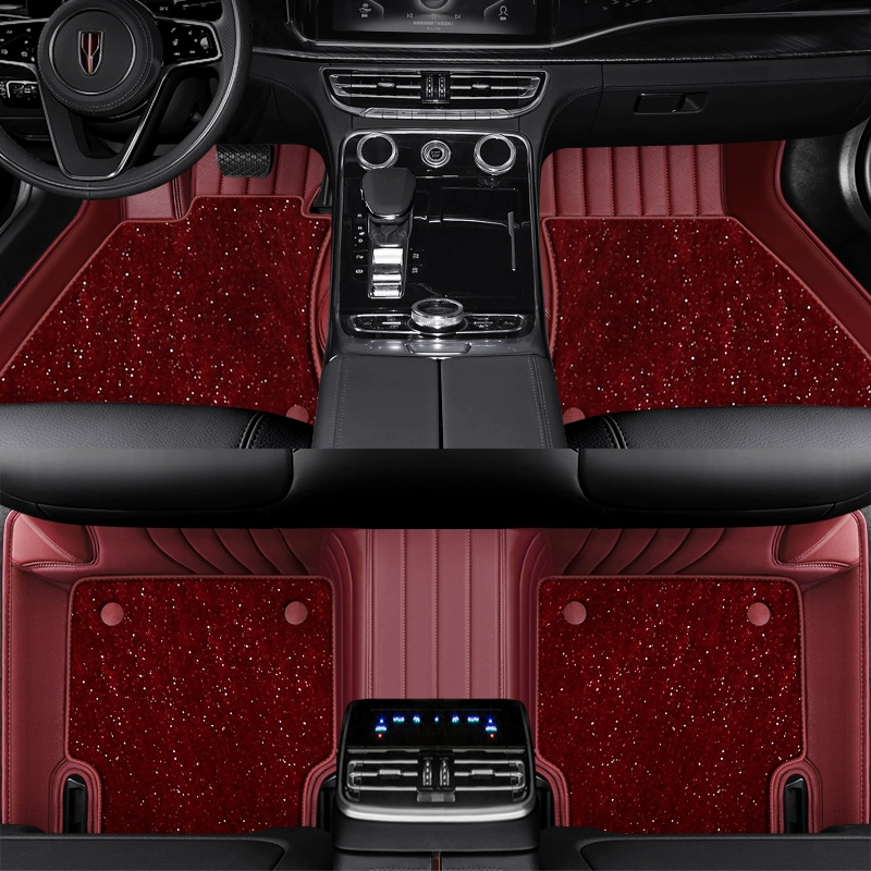 Thảm lót sàn ô tô bao bọc toàn bộ bằng da Hongqi HS5 E-HS9 E-HS3 H7 HS7 E-HS9 H9 H5 thảm lót sàn fortuner 2019 