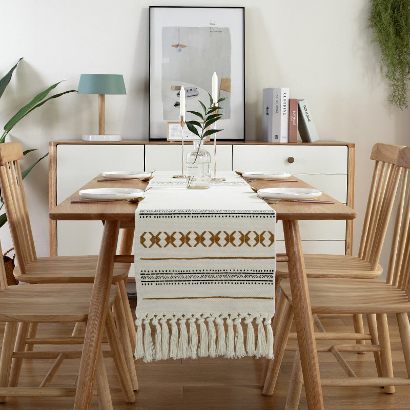 Nordic table flag cloth tea table decoration cloth art table cloth strip modern minimalist light and luxurious new Chinese TV cabinet Bugaib