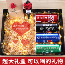 Coke customized pop can lettering with boyfriend husbands birthday boy 61 middle exam for gaokao refuelling gift box
