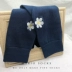 Mori series Vớ thêu hoa nhỏ tươi và đơn giản cho nam và nữ hoang dã trong xu hướng đường phố ống vớ thể thao cotton - Vớ thể thao