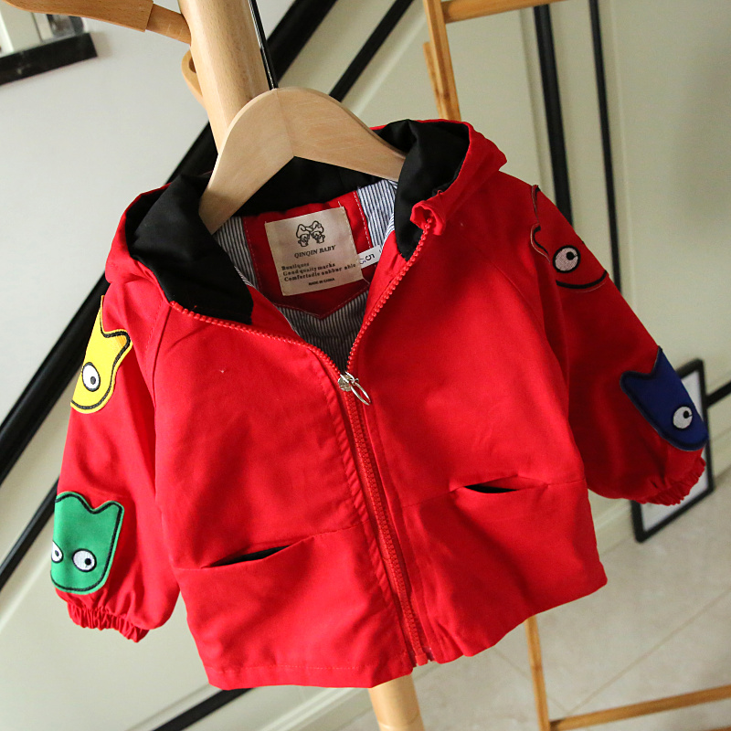 Spring and autumn children's clothing 2021 spring baby windbreaker jacket Boy children Korean version of spring and autumn and winter jacket top 293