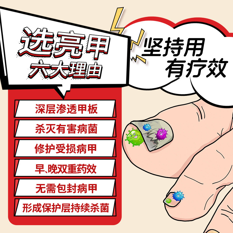 亮甲乐泰3ml:灰指甲终结者,告别黄甲不再是梦!-癣症-淘宝百科网