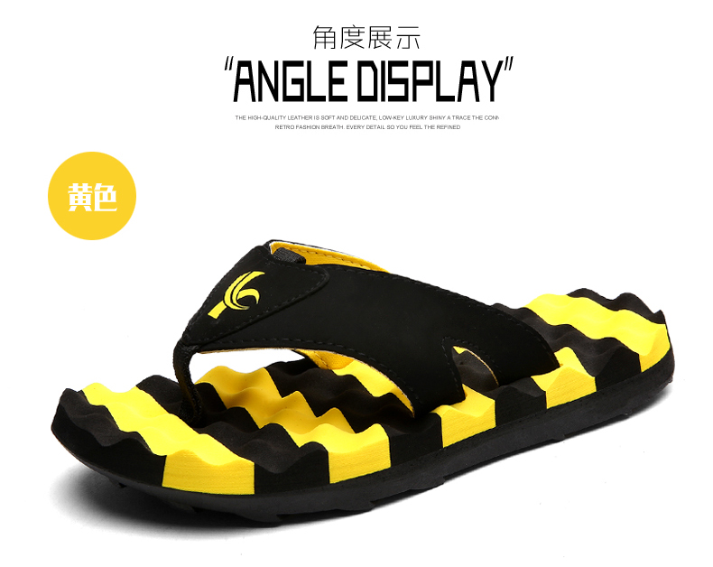 Mùa hè triều flip flops của nam giới dép nam dép không trượt đáy mềm ngoài trời mặc pinch bãi biển dép mùa hè giày