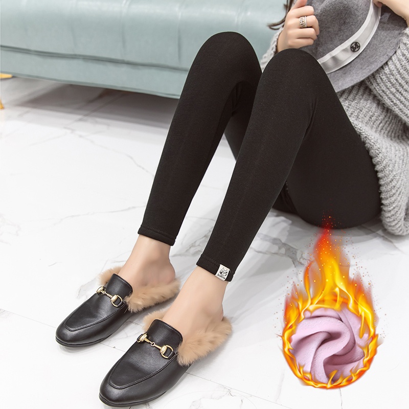 Pregnant women's pants plus velvet thickened leggings winter outerwear trousers trendy mother pregnant women autumn and winter warm cotton pants