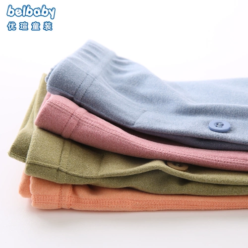 Детское бархатное удерживающее тепло осеннее нижнее белье, демисезонный детский комплект, термобелье для мальчиков, зимние штаны