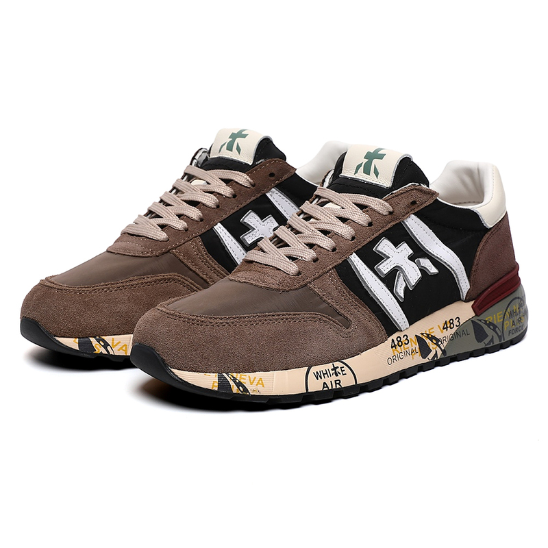 Miada Men's Shoes, Mi-Shaped Shoes, Sports Running Shoes, 2025 New Men's Wooden Shoes, Fashionable Casual Shoes, Trendy