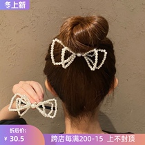 Floral headdress 2021 new high-end hair rope Japanese niche high-end hair accessories luxury ponytail tie Gaozha ball head