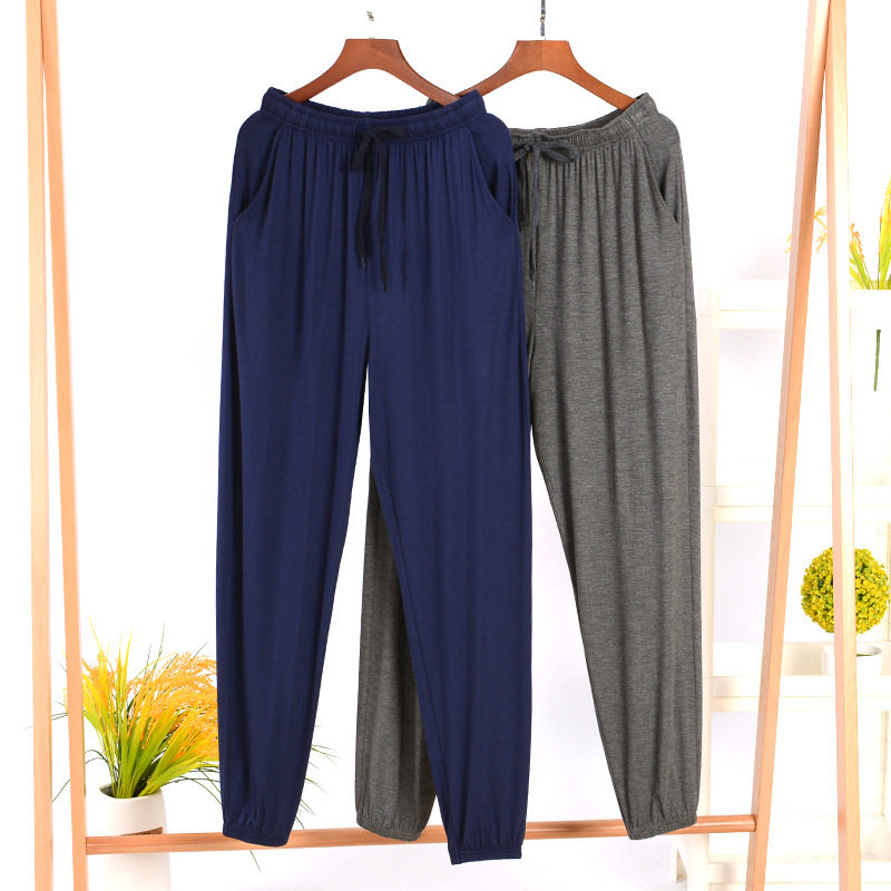 Mosquito Pants Men's Modal Pajama Pants Home Pants Loose Men's Pants Summer Thin Sections Can Be Wearable Outer Pants Casual Pants