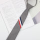Tie Similar to Cyndi Wang's Style, Unisex, Narrow Korean Version, ins Lazy Zipper, Black, Gray, Three-Color Striped, Dk Trendy, Jk Japanese Style