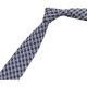 Men's Tie Korean Style Retro British 7cm Narrow Black and Gray Striped Plaid Shirt Student Preppy Style Hand-Tied Tie
