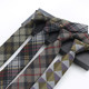 Tie men's British Nordic style Japanese woolen woolen gentleman's shirt retro solid gray plaid hand-tied tie