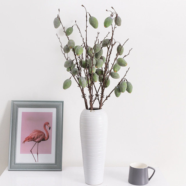 New high-end simulation flowers and trees peach long branches fake flowers wedding shooting props simulation plants home decoration decoration