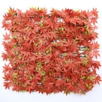New Hot Sale Simulation Artificial Plant Wall Decoration Plastic Red Maple Background Wall Greening Fake Lawn Green Planting Wall Decoration