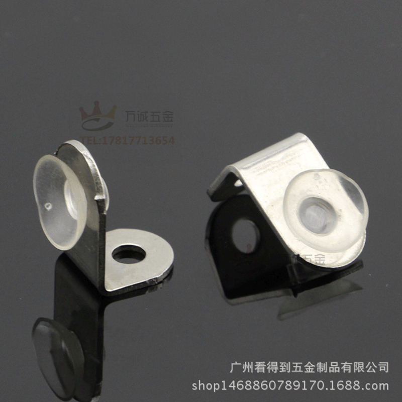 New small iron glass laminate holder furniture seven-character with suction cup laminate holder cold-rolled steel plate holder