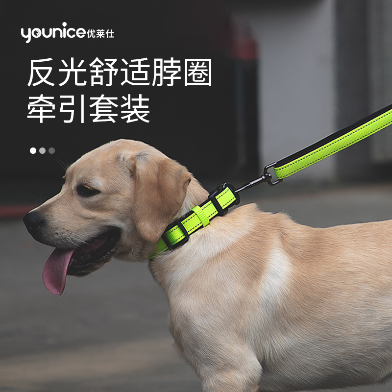 Dog Item snare Neck Ring Chai Dog Medium Large Canine Tow Rope Walking Dog Neck Ring Pets Labrador Gold Wool