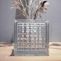 Import 145X145X95 Eurosign crystal tattoo opaque opaque square hollow glass brick bedroom partition wall