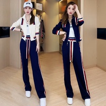 Spring and Autumn Sports Leisure Fried Street Suit Female 2023 Xiaoxiangfeng Salt Series High-end Sweatshirt Age-Reducing European Two-piece Set