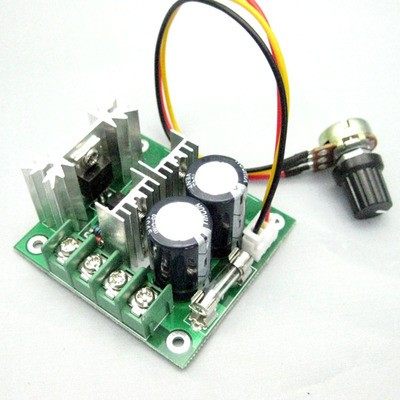 CCMHCW pwm直流电机调速器 外置调速旋钮 12V-40V通用 10A 配保险