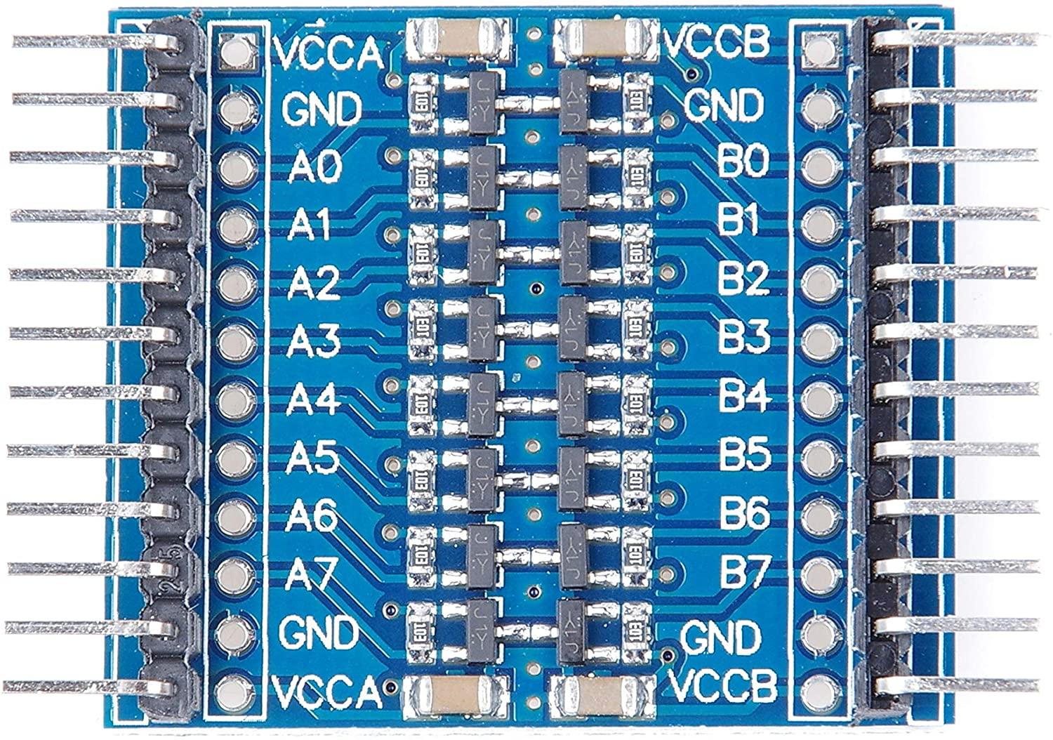 8路3.3V-5V 5V-3.3V IIC UART SPI TTL双向电平转换 模块 弯针
