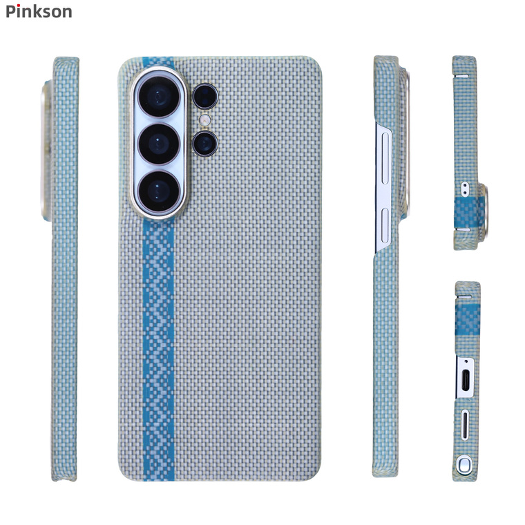 Woven Nomex Vectran Blue Stripe Samsung Phone Case