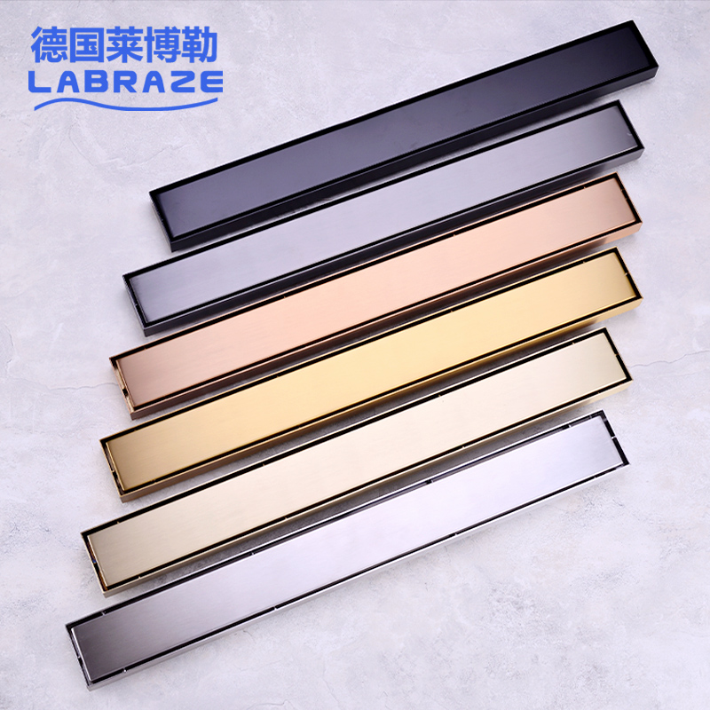 German Leibolle invisible floor drain Inlaid Brick Custom Make-up Room Concealed Long Strip Long Plus Rectangle 68