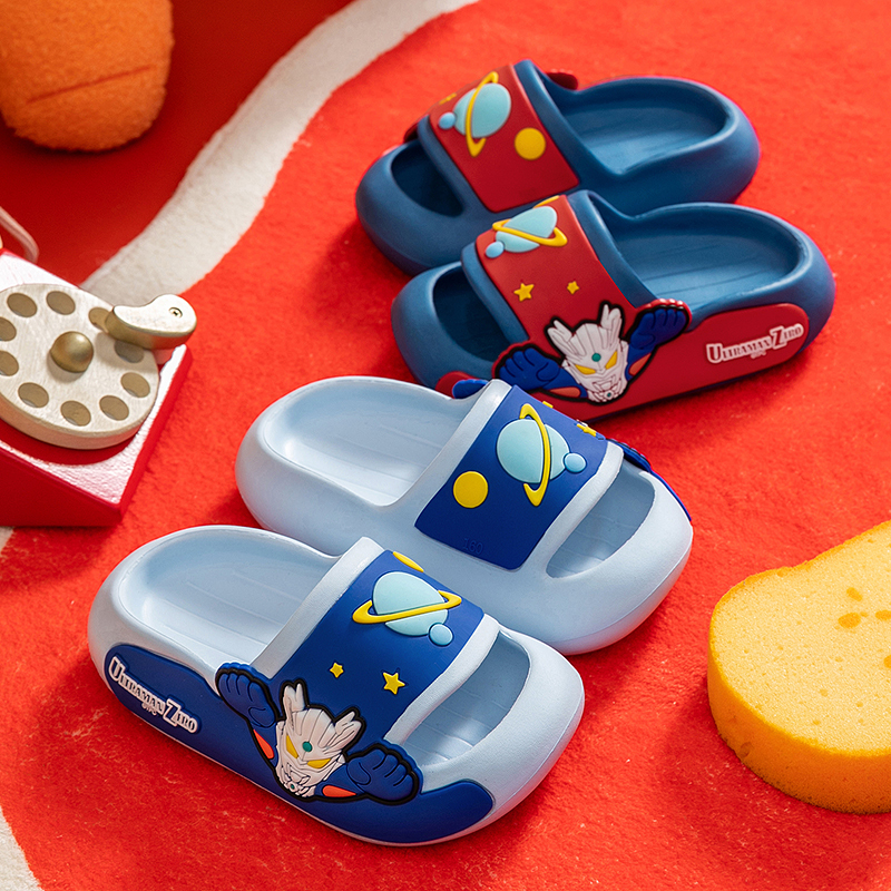 Children's Slippers, Officially Licensed Ultraman, for Boys and Girls, Indoor Non-Slip Soft Sole, Sanrio Sandals Children's Slippers, Officially Licensed Ultraman, for Boys and Girls, Indoor Non-Slip Soft Sole, Sanrio Sandals