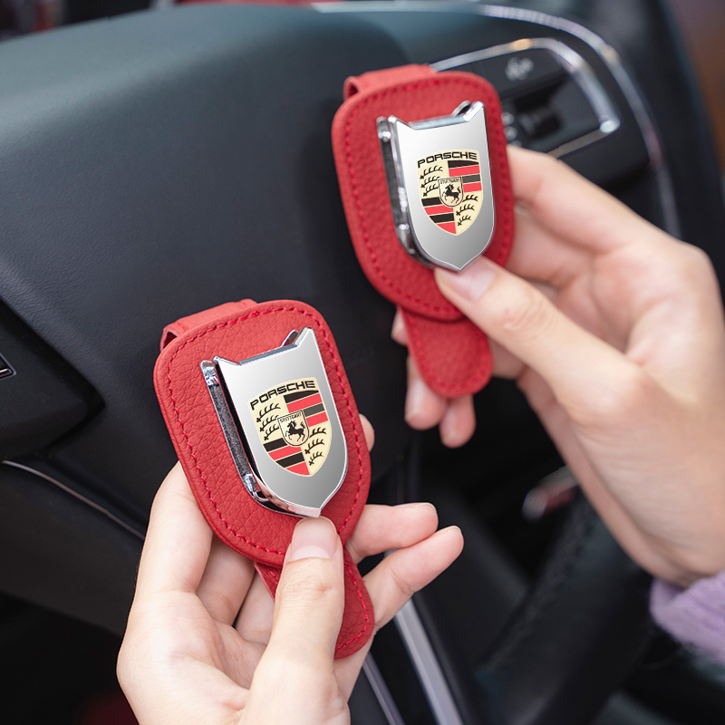 Porsche New Cayenne Macán Palamela 718 on-board glasses case holder clips sunglasses containing altered decorative items