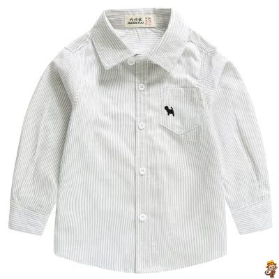 Màu hồng boy boy áo sơ mi dài tay bông cotton trẻ em mỏng của tinh khiết màu áo mùa thu bé đầu.