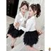 áo Girls Xuân Thu 2020 mới mùa thu váy trong khí con lớn của Hàn Quốc phiên bản của chiếc áo khoác dài tay áo sơ mi trẻ em ướt của mỏng. 