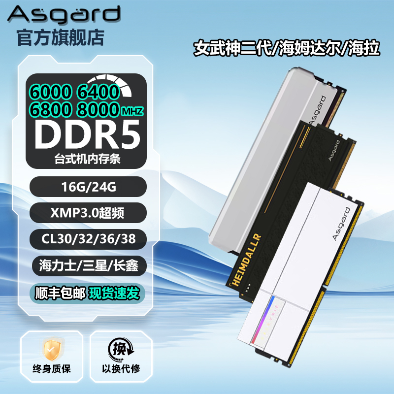 Asgard Ddr5 Series Valkyrie/Heimdall/Hela Desktop Memory Module 16G/24G 6000